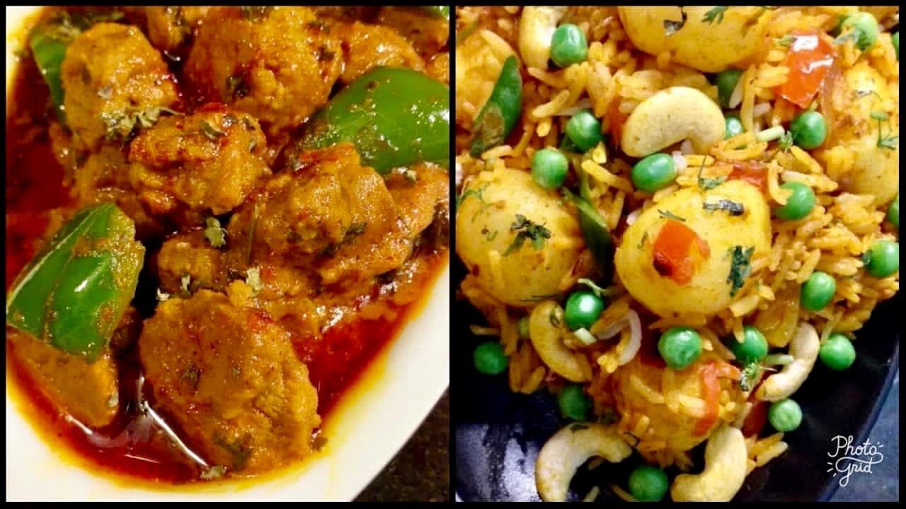Soya Capsicum & Aloo Pulao